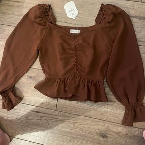 Altar’d State mocha Blouse